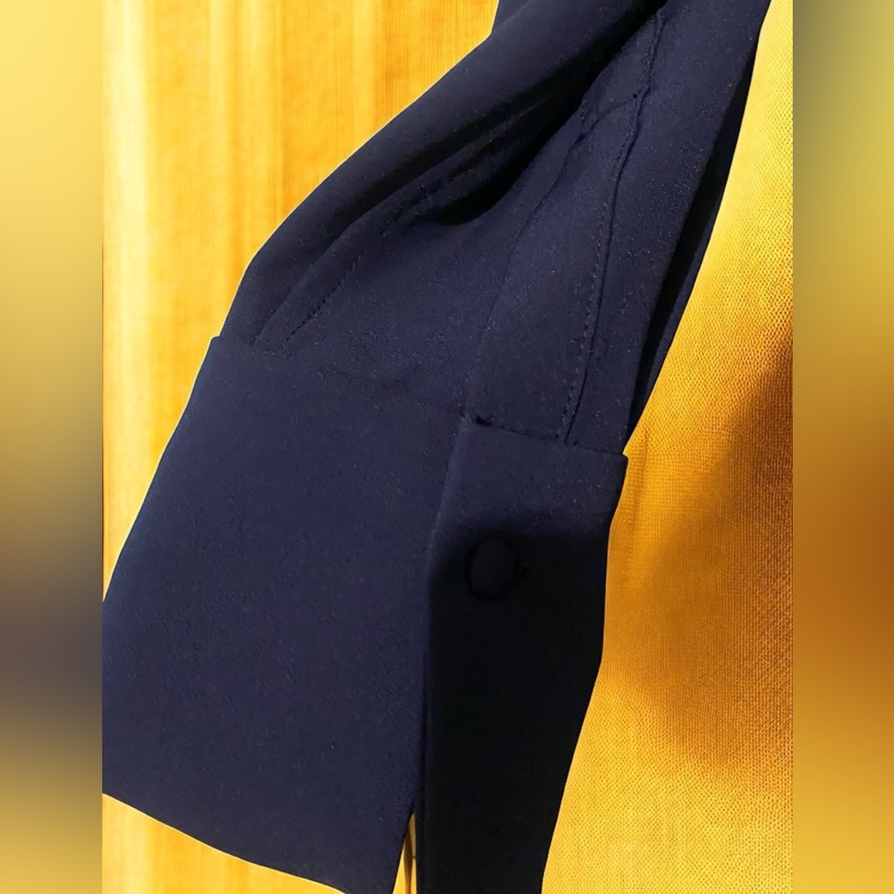 Women’s Boston Proper Beyond Travel long sleeve Navy Dress NWT size XS - Picture 2 of 9